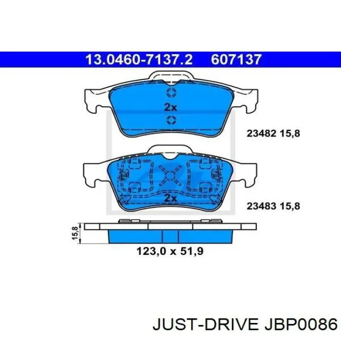 Pastillas de freno traseras Renault Espace 4 JK0