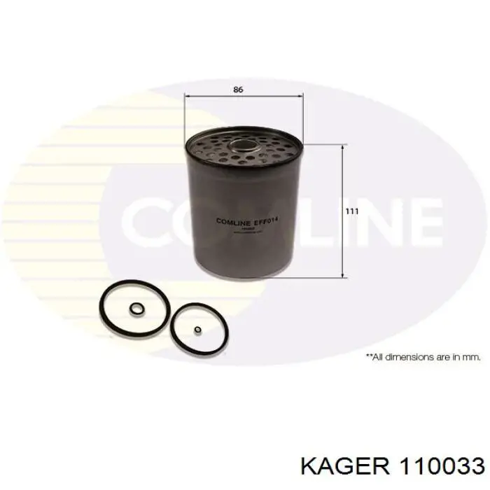 11-0033 Kager filtro combustible