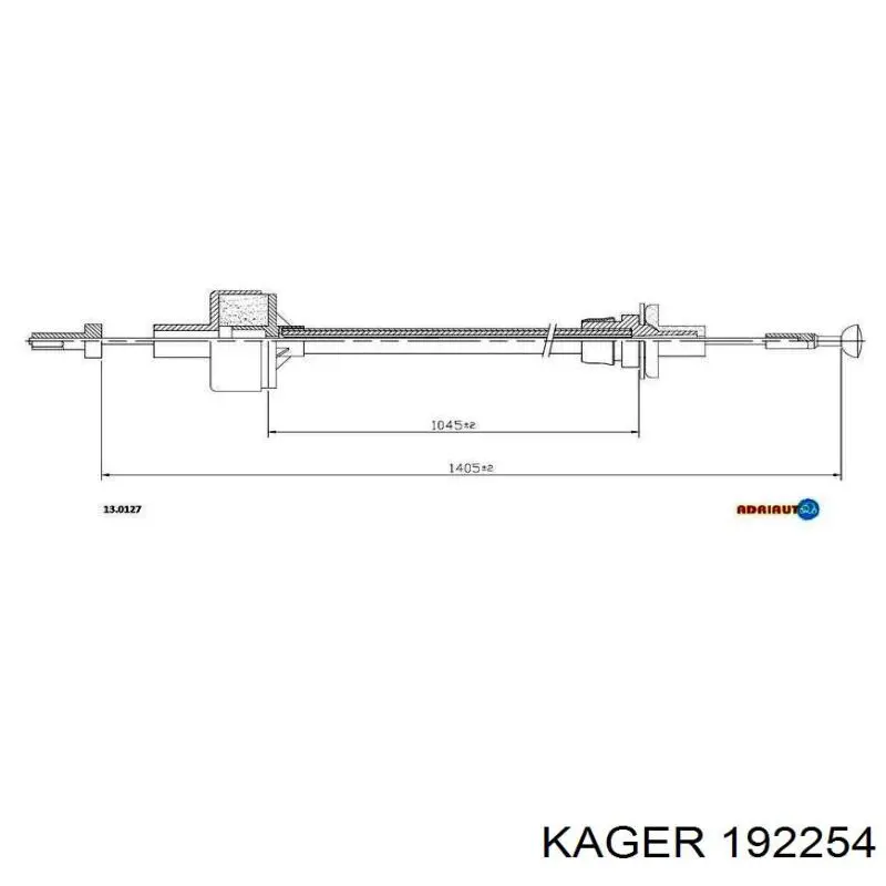 19-2254 Kager cable de embrague