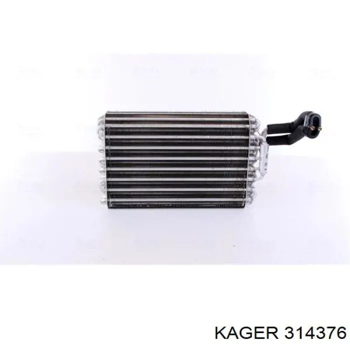 314376 Kager radiador refrigeración del motor