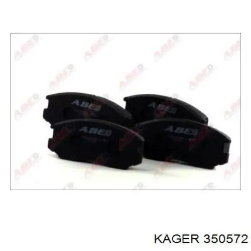 350572 Kager pastillas de freno delanteras
