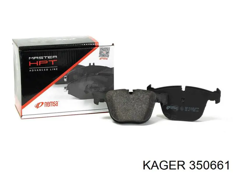 350661 Kager pastillas de freno delanteras