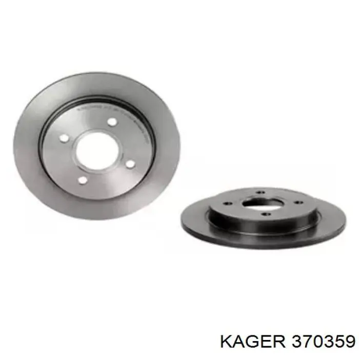 Disco de freno trasero Ford Sierra 1 GBC