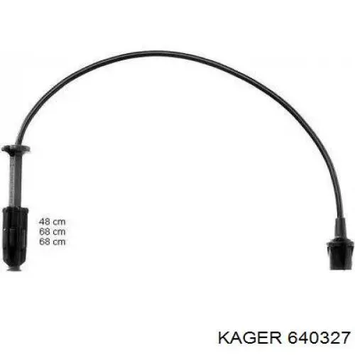 640327 Kager cables de bujías