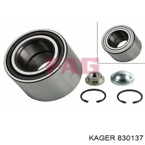 Cojinete de rueda trasero Ford Focus 1 DFW