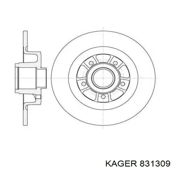 Cojinete de rueda trasero Renault DUSTER 2 HM