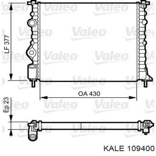 109400 Kale radiador refrigeración del motor