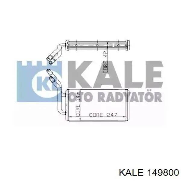 149800 Kale radiador de calefacción trasero