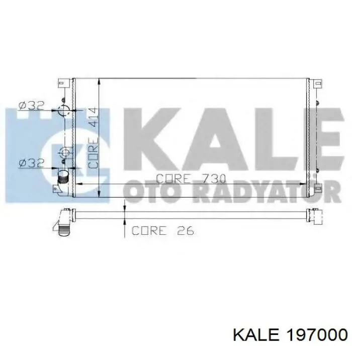 197000 Kale radiador