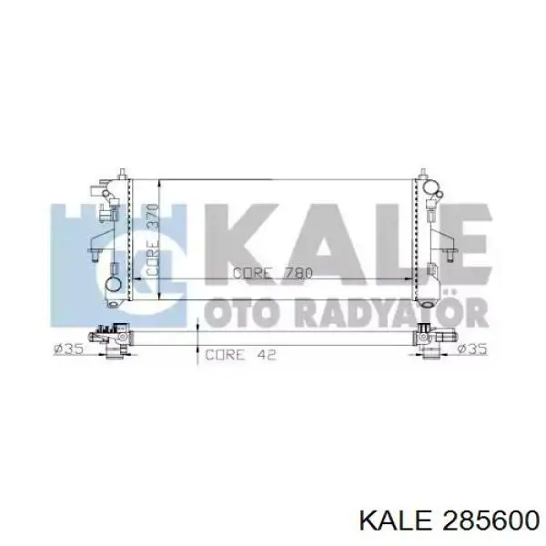 285600 Kale radiador refrigeración del motor