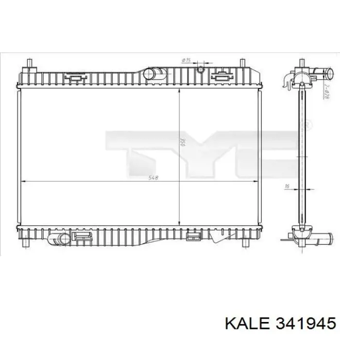 341945 Kale radiador