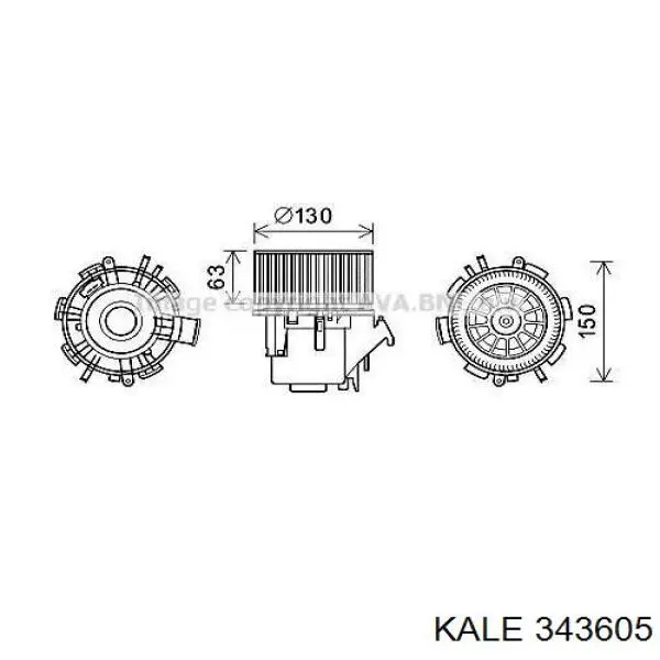 343605 Kale motor eléctrico, ventilador habitáculo