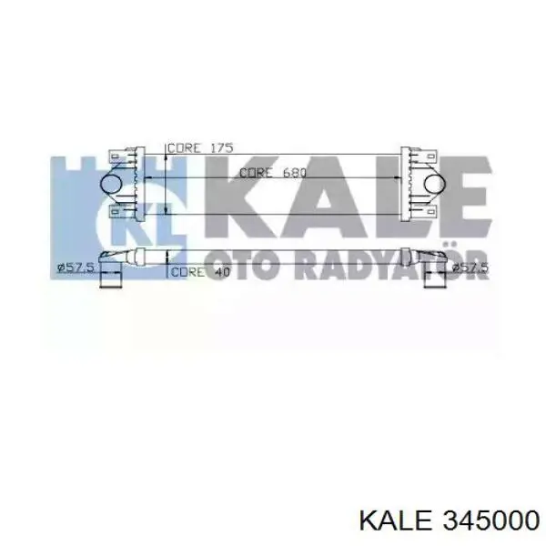 Comprar 345000 Kale Turbo intercooler