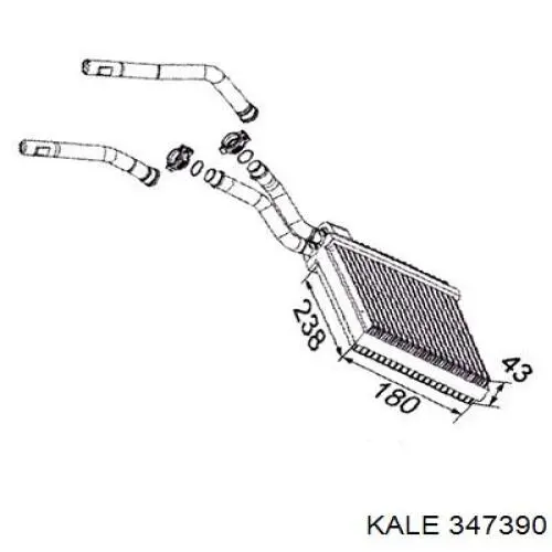 Radiador de calefacción Volvo S40 2 MS