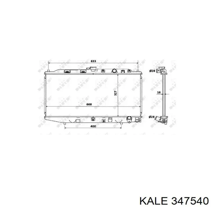 Radiador 347540 Kale