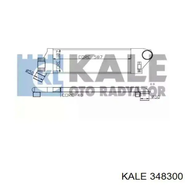 348300 Kale radiador de aire de admisión