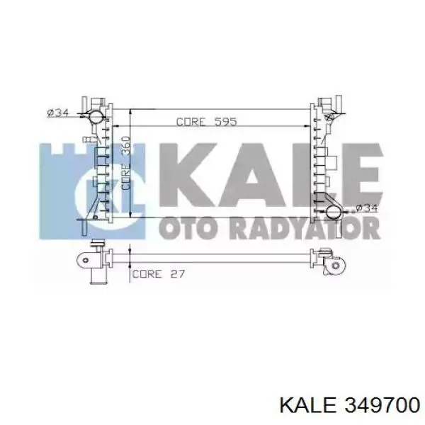 349700 Kale radiador