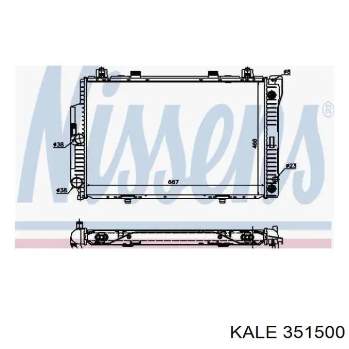 351500 Kale radiador refrigeración del motor