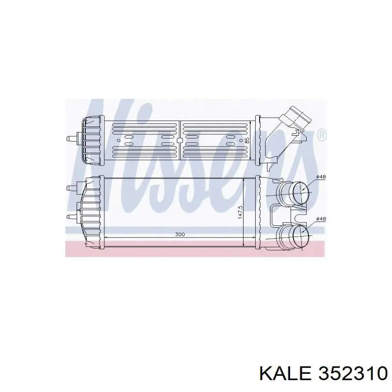 Intercooler E256083 Peugeot/Citroen