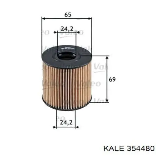 354480 Kale radiador de aceite, bajo de filtro