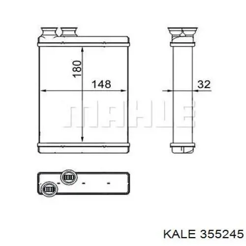 355245 Kale radiador de calefacción