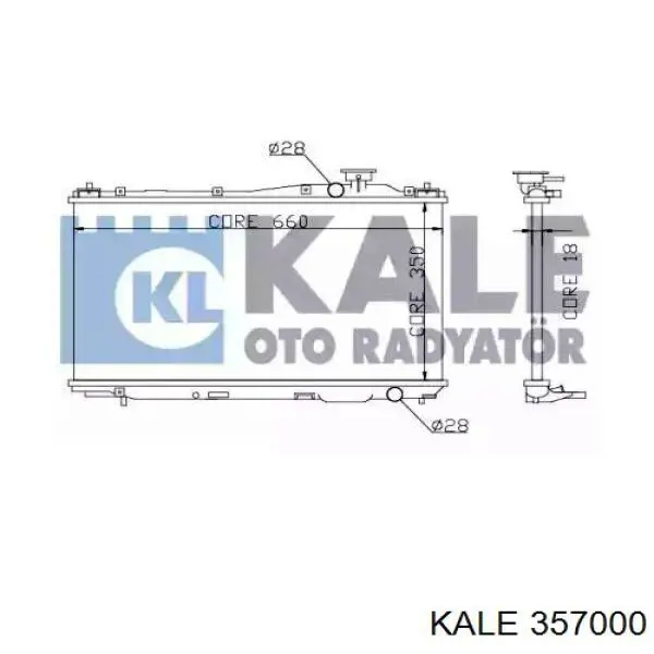 Água radiador Kale 357000 precio, desde 87,20 EUR