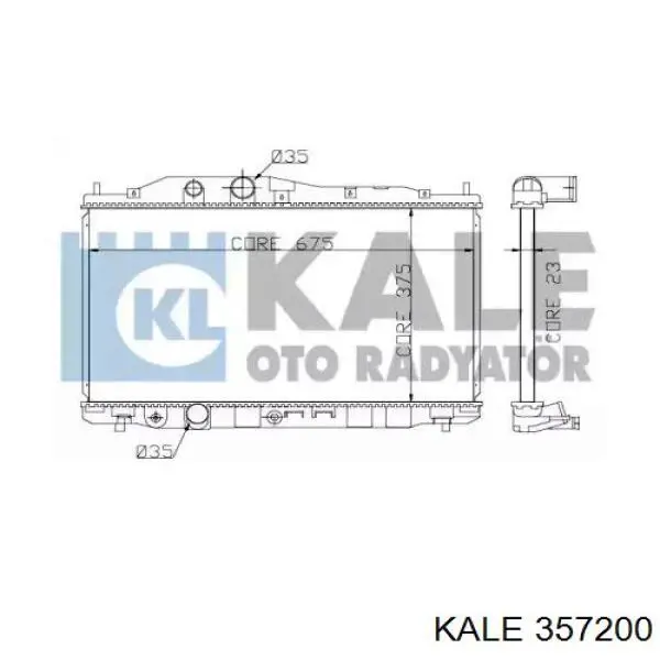 Comprar 357200 Kale Radiador de auto