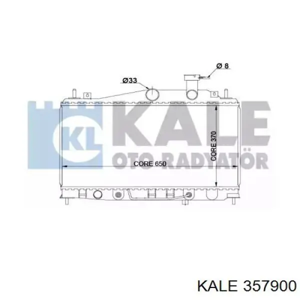 357900 Kale radiador refrigeración del motor