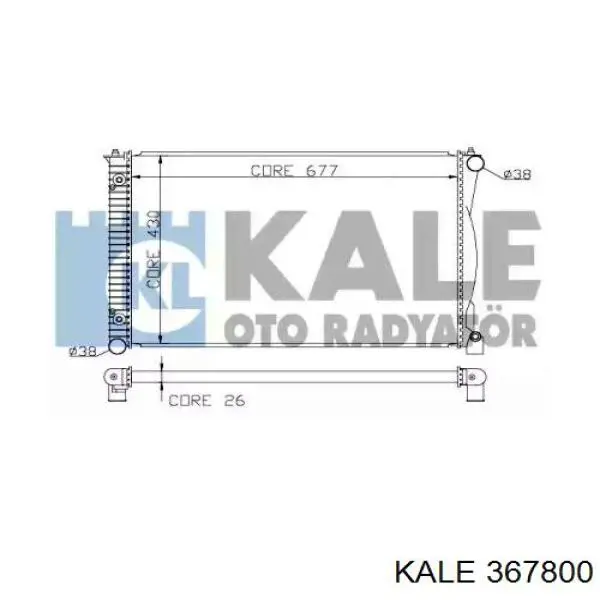 367800 Kale radiador refrigeración del motor