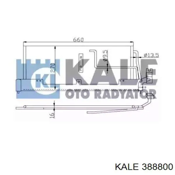 BC233 Magneti Marelli condensador aire acondicionado