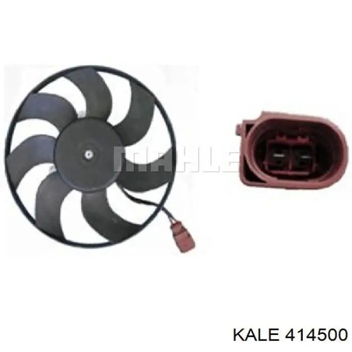 414500 Kale ventilador (rodete +motor refrigeración del motor con electromotor derecho)