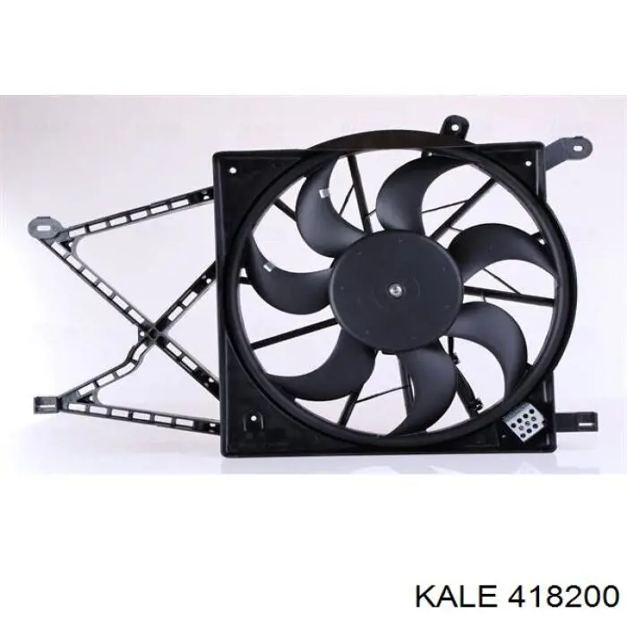 418200 Kale difusor de radiador, ventilador de refrigeración, condensador del aire acondicionado, completo con motor y rodete