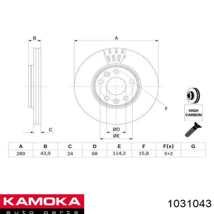 Freno de disco delantero Renault DUSTER 2 HM
