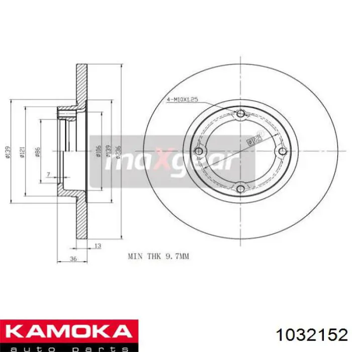 Freno de disco delantero Chevrolet Spark (Matiz) M200, M250
