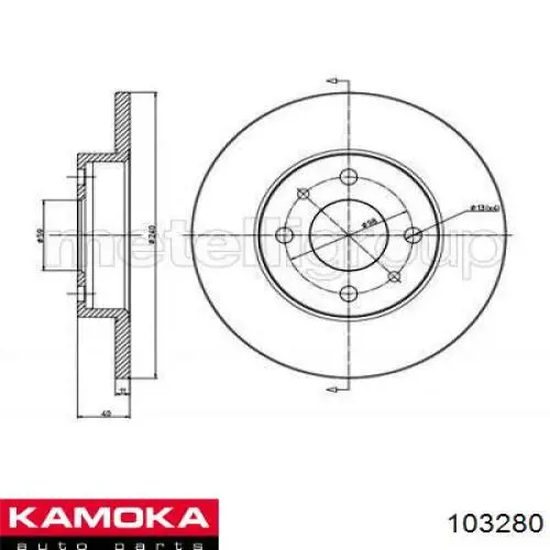 Disco de freno trasero Alfa Romeo 146 930