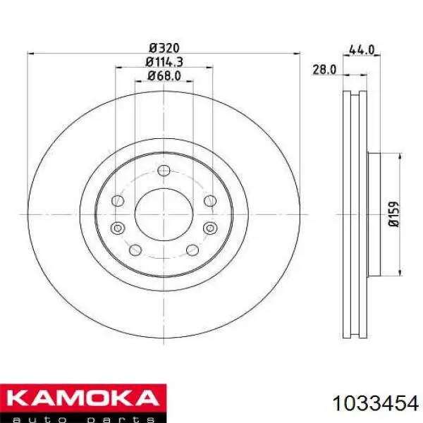 Disco de freno CD7727V Bremsi