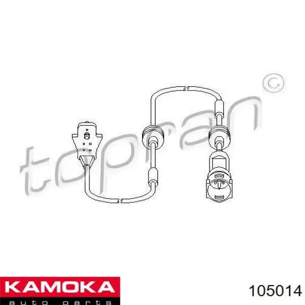 105014 Kamoka contacto de aviso, desgaste de los frenos