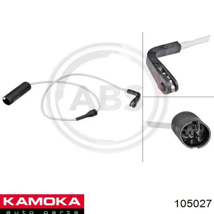 105027 Kamoka Sensor de desgaste de pastillas de freno trasero