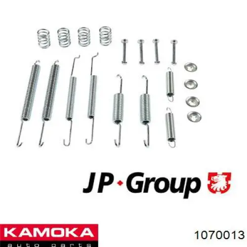 1070013 Kamoka kit de montaje, zapatas de freno traseras