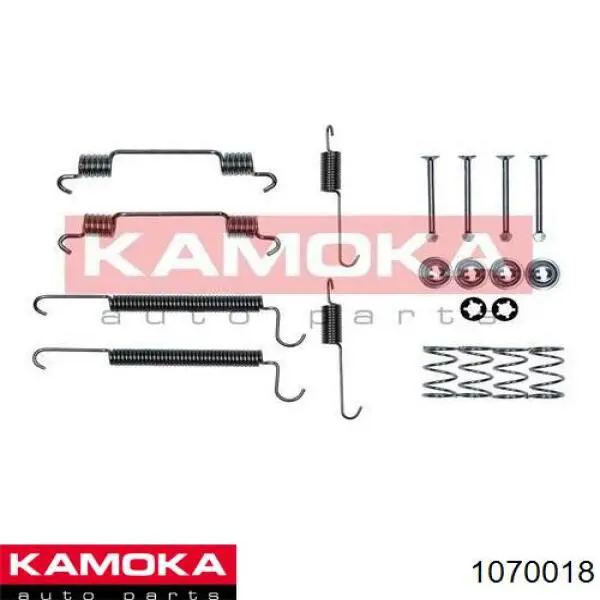 1070018 Kamoka kit de montaje, zapatas de freno traseras