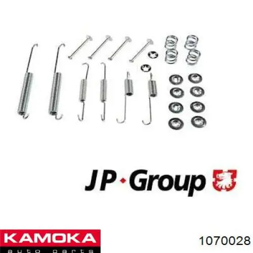 1070028 Kamoka kit de montaje, zapatas de freno traseras