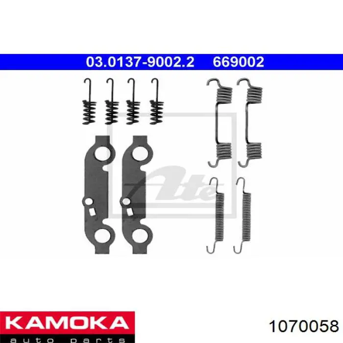 Comprar D31002A Autofren Kit de montaje de zapatas de freno traseras