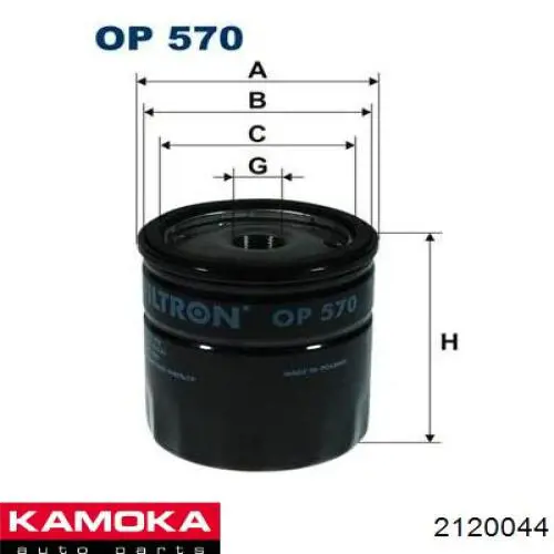 2120044 Kamoka Muelle trasero
