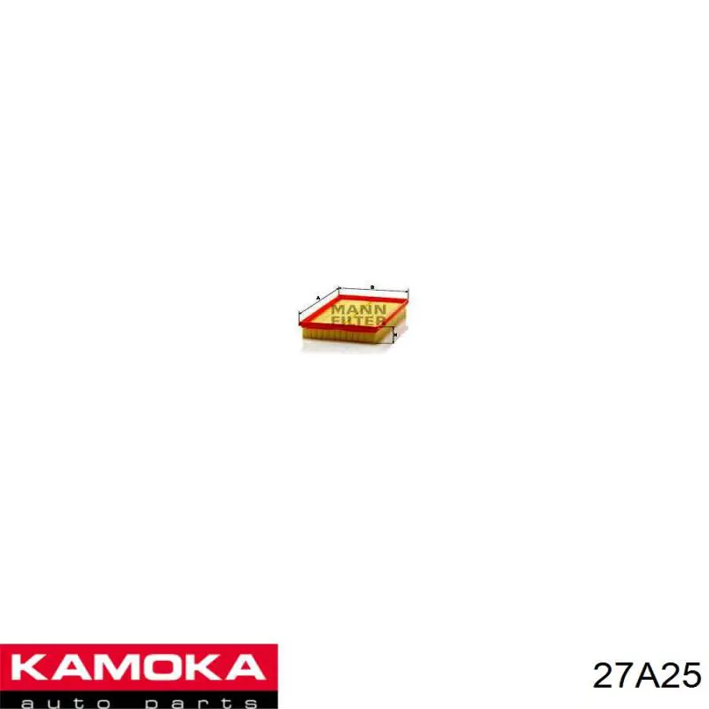 Comprar 27A25 Kamoka Juego de escobillas de luna delantera, 2 piezas