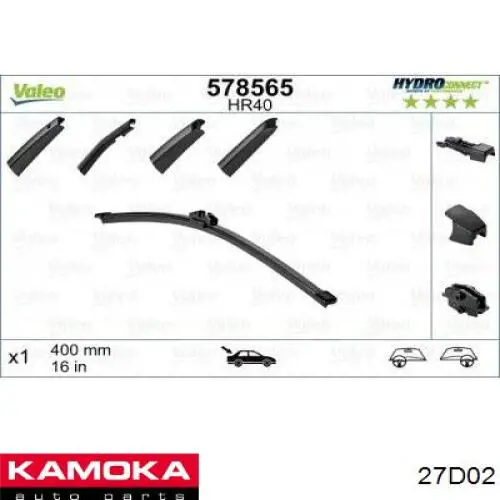 Juego de limpiaparabrisas de luna delantera, 2 piezas Audi Q7 4LB
