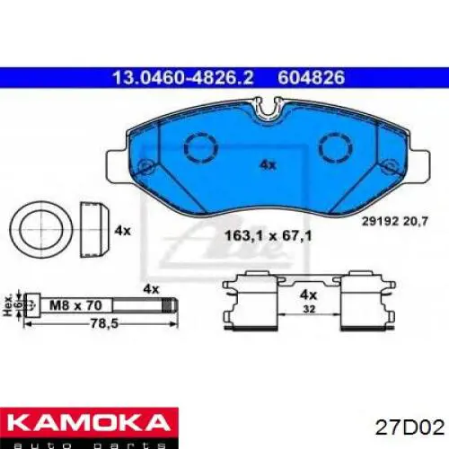 Juego de limpiaparabrisas de luna delantera, 2 piezas Audi Q7 4LB