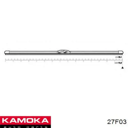 Comprar 27F03 Kamoka Juego de escobillas de luna delantera, 2 piezas
