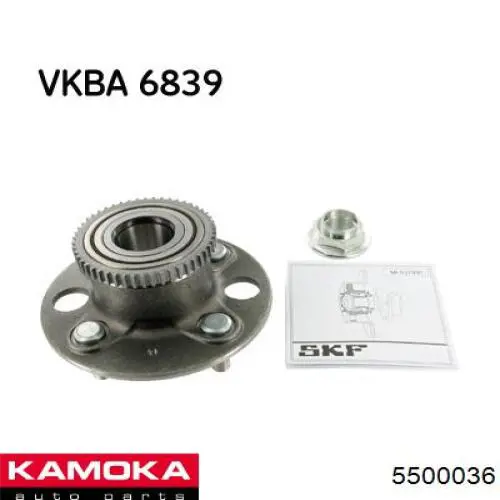 5500036 Kamoka cubo de rueda trasero