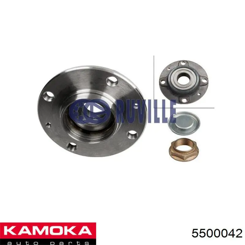 Buje de rueda Kamoka 5500042 precio, desde 44,75 EUR