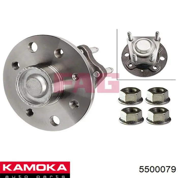 5500079 Kamoka Buje de rueda trasero